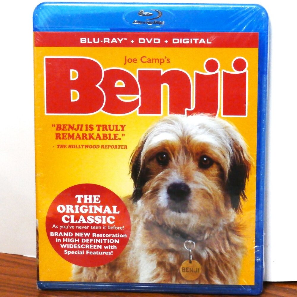BENJI Blu-ray + DVD The Original Classic Peter Breck, Deborah Walley ~BRAND NEW!